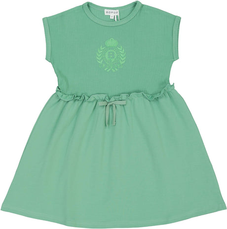 Bopop Girls Emblem Collection Short Sleeve Dress - EC1116