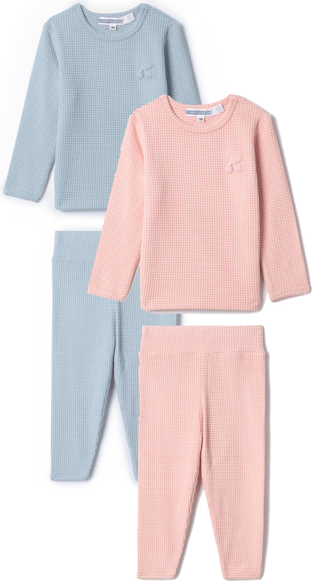 Whipped Cocoa Boys Girls Velour Cherry Pajamas - WB5CY2783E