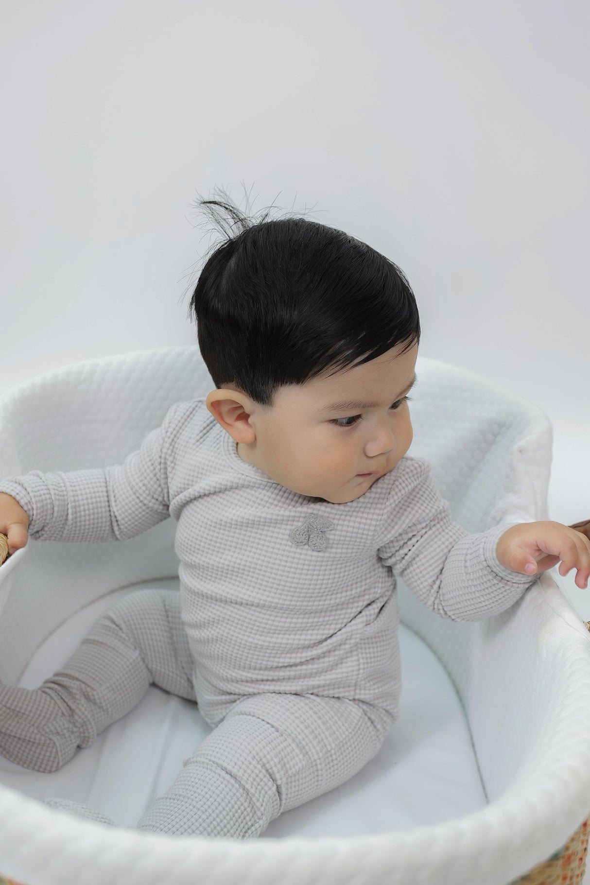 Whipped Cocoa Baby Boys Girls Velour Cherry Stretchie - WB5CY2783