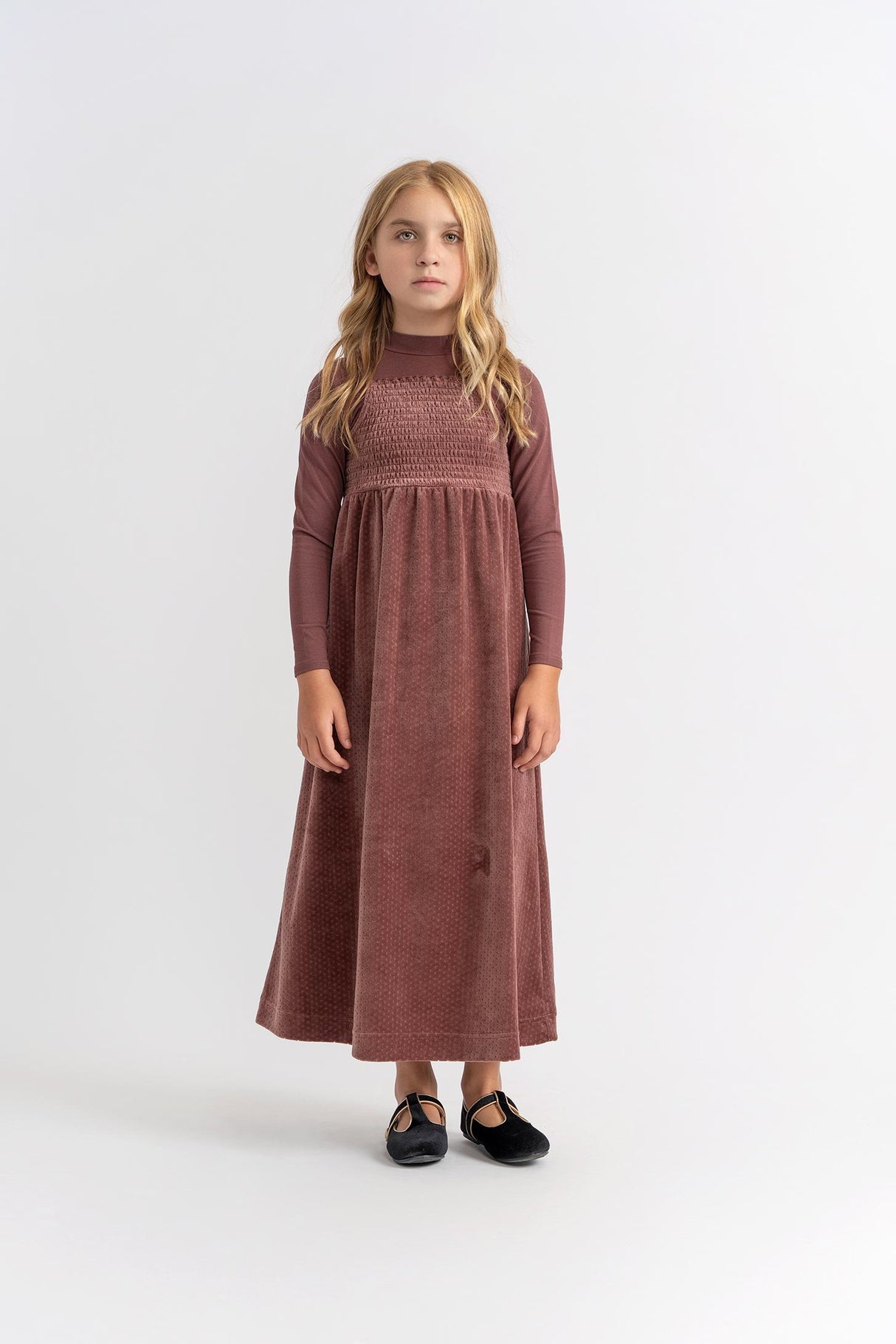 Seal Girls Dotted Velour Maxi Jumper Robe - WB5CY2797