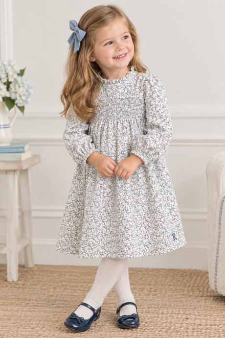 Rompp Girls Printed Corduroy Dress - W26-816DR