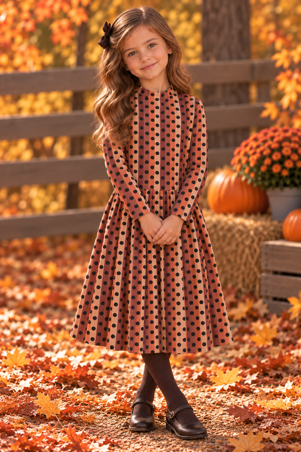 ZigZag Girls Stripes & Dots Skirt - 13877maw