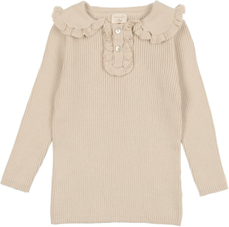 Analogie by Lil Legs Shabbos Collection Girls Knit Polo Sweater