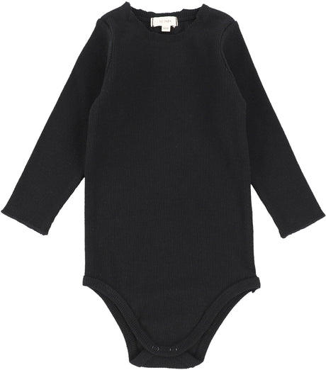 Lil Legs Ribbed Basic Collection Baby Toddler Boys Girls Long Sleeve Crewneck Bodysuit Onesie - CO