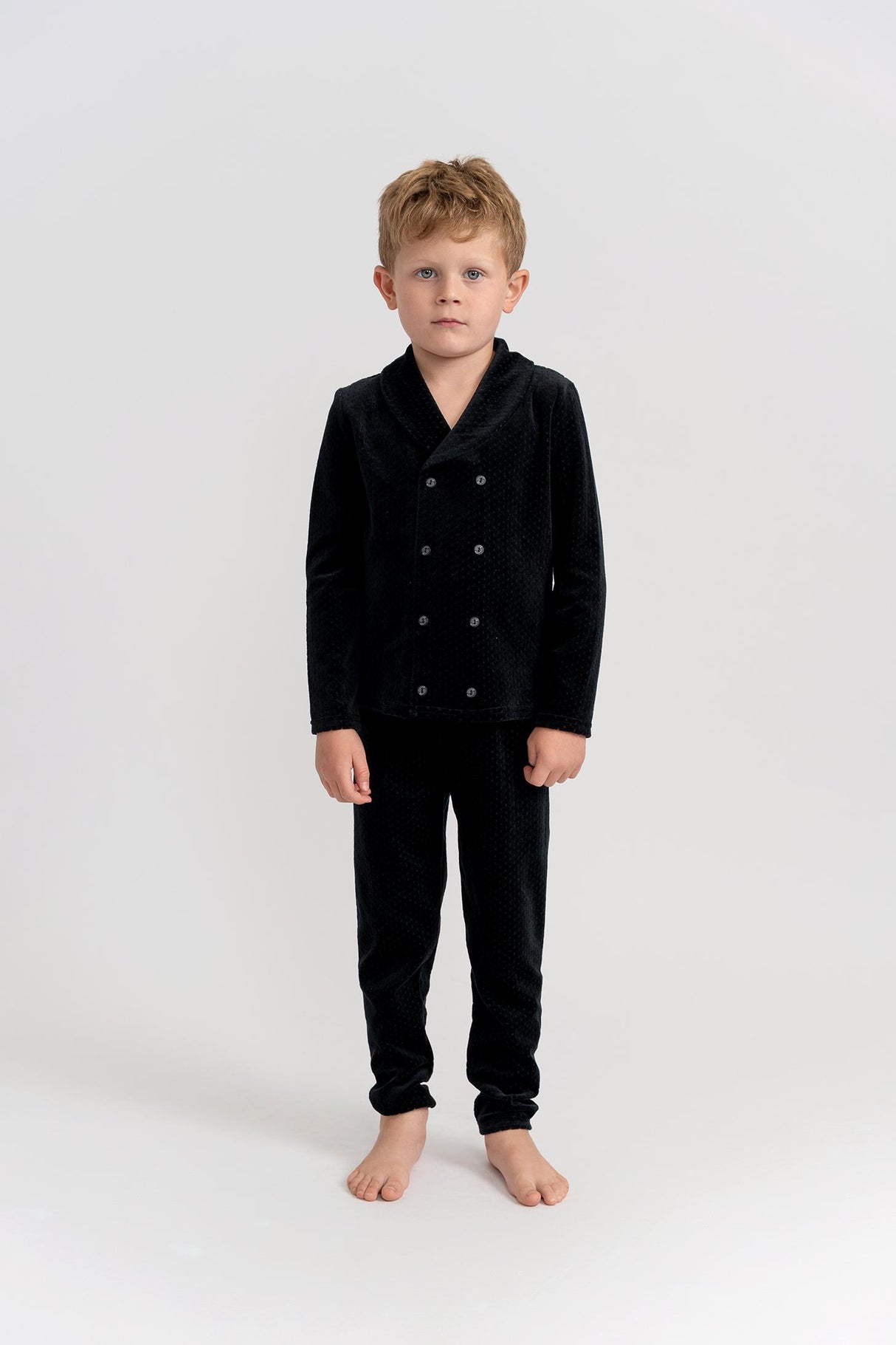 Seal Boys Dotted Velour Pajamas - WB5CY2797EB