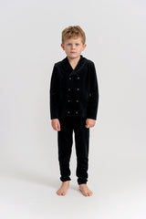 Seal Boys Dotted Velour Pajamas - WB5CY2797EB