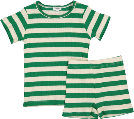 Bonjoy Baby Boys Girls Embroidered Stripe Outfit - BTSS26005SS