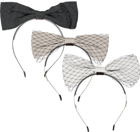 Dazzle Girls Net Bow Headband - 2067