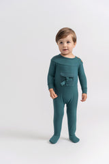 Puddles Baby Boys Girls Corduroy Pocket Cotton Stretchie - WB5CY2803