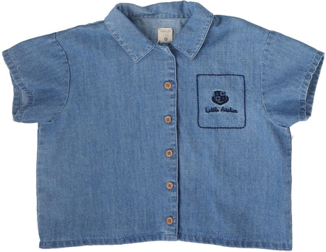Analogie by Lil Legs Denim City Collection Boys Short Sleeve Shirt - DCSH