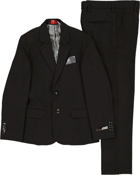 Leo & Zachary Boys Stretch Tech Suit - BLZT-508