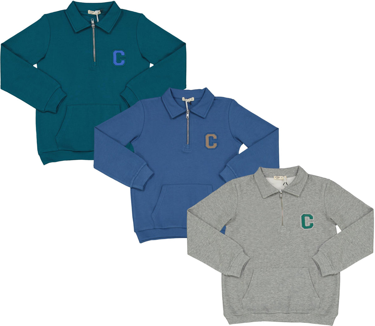 Crew Kids Boys Long Sleeve Varsity Polo Shirt - AL3056