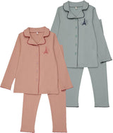 Pouf Boys Girls Cotton French Grandpa Pajamas