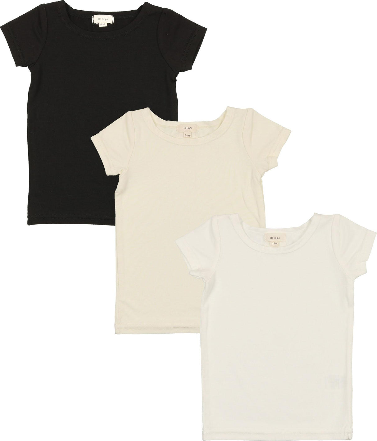 Lil Legs Shabbos Basic Collection Boys Girls Bamboo Short Sleeve T-shirt Tee