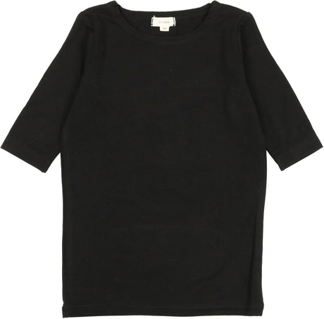 Lil Legs Shabbos Basic Collection Girls Bamboo 3/4 Sleeve T-shirt Tee