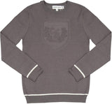 Charlotte & George Boys Embossed Crest Sweater - WB5CP7282T