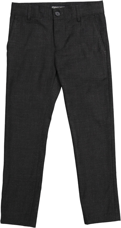 Armando Martillo Boys Flat Front Adjustable Waist Dress Pants