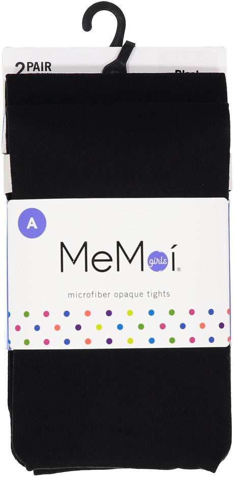 Memoi Girls Microfiber Winter Opaque Tights 2 Pack - MKB-112