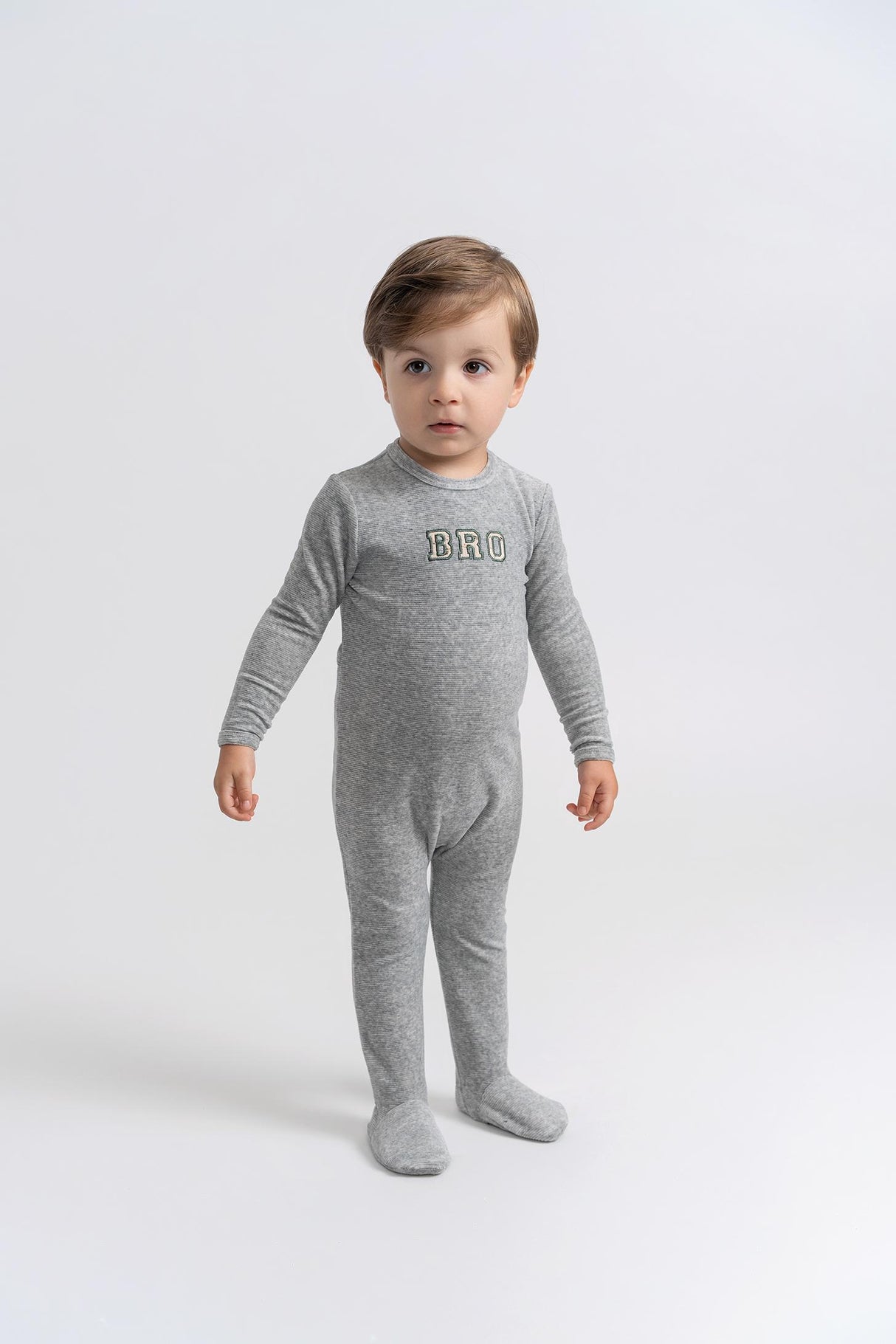 Whipped Cocoa Baby Boys Girls Bro Sis Velour Stretchie - WB5CY2811