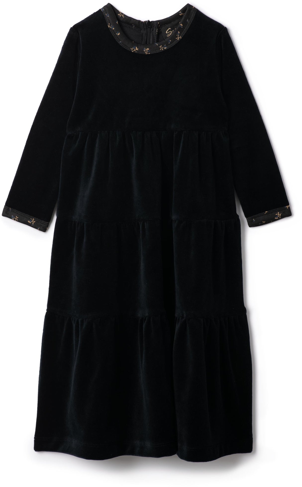 Seal Girls Floral Edge Velour Robe - WB5CY2815R