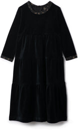 Seal Girls Floral Edge Velour Robe - WB5CY2815R