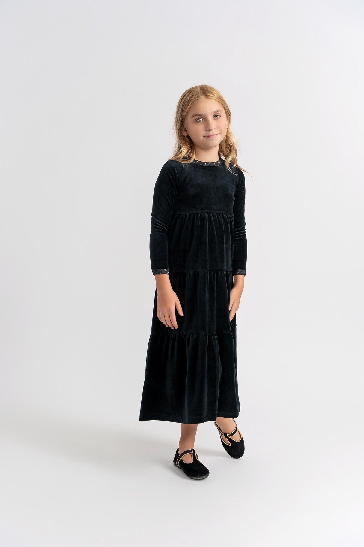 Seal Girls Floral Edge Velour Robe - WB5CY2815R