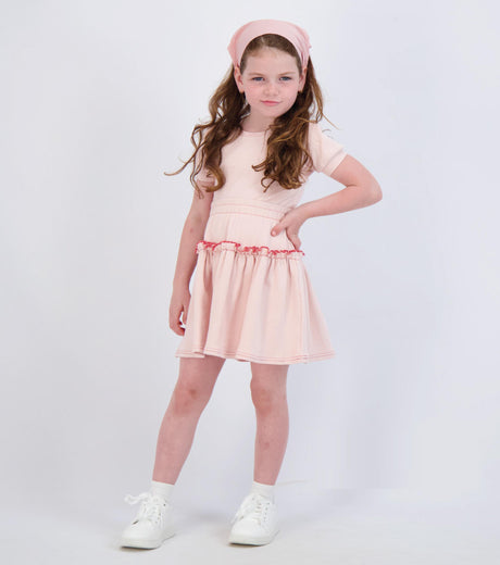 Lil Legs Solid Collection Girls Drop Waisted Skirt