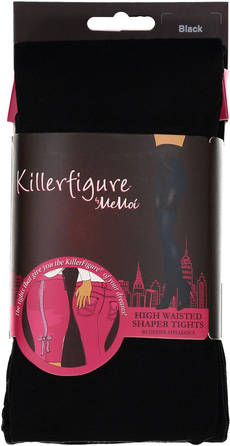 Killerfigure by Memoi Womens High Waisted Shaper 80 Denier Tights - MST-900