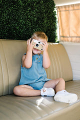 Analogie Lil Legs Denim Capsule Collection Baby Boys Romper - DBR
