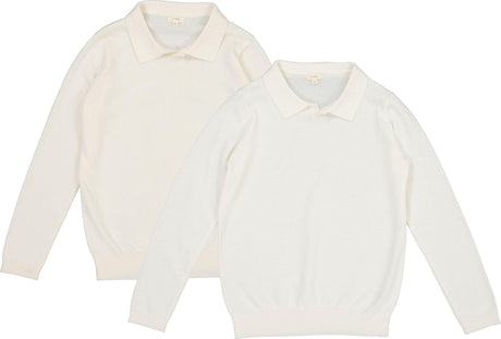 Lil Legs Basic Collection Boys Knit Long Sleeve Sweater Polo - CT005
