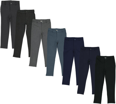 Lil Legs Basic Collection Boys Stretch Knit Dress Pants