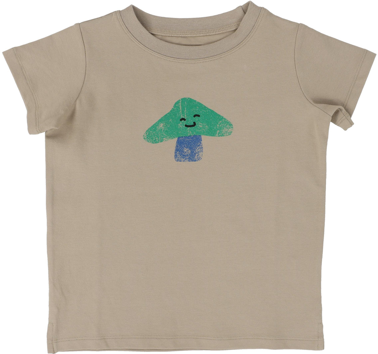 Lil Legs Mushroom Tee Short Sleeve - Taupe Lil Legs Mushroom Tee Short Sleeve - Taupe