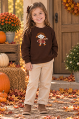 Chambray Girls Sweatshirt - AW108
