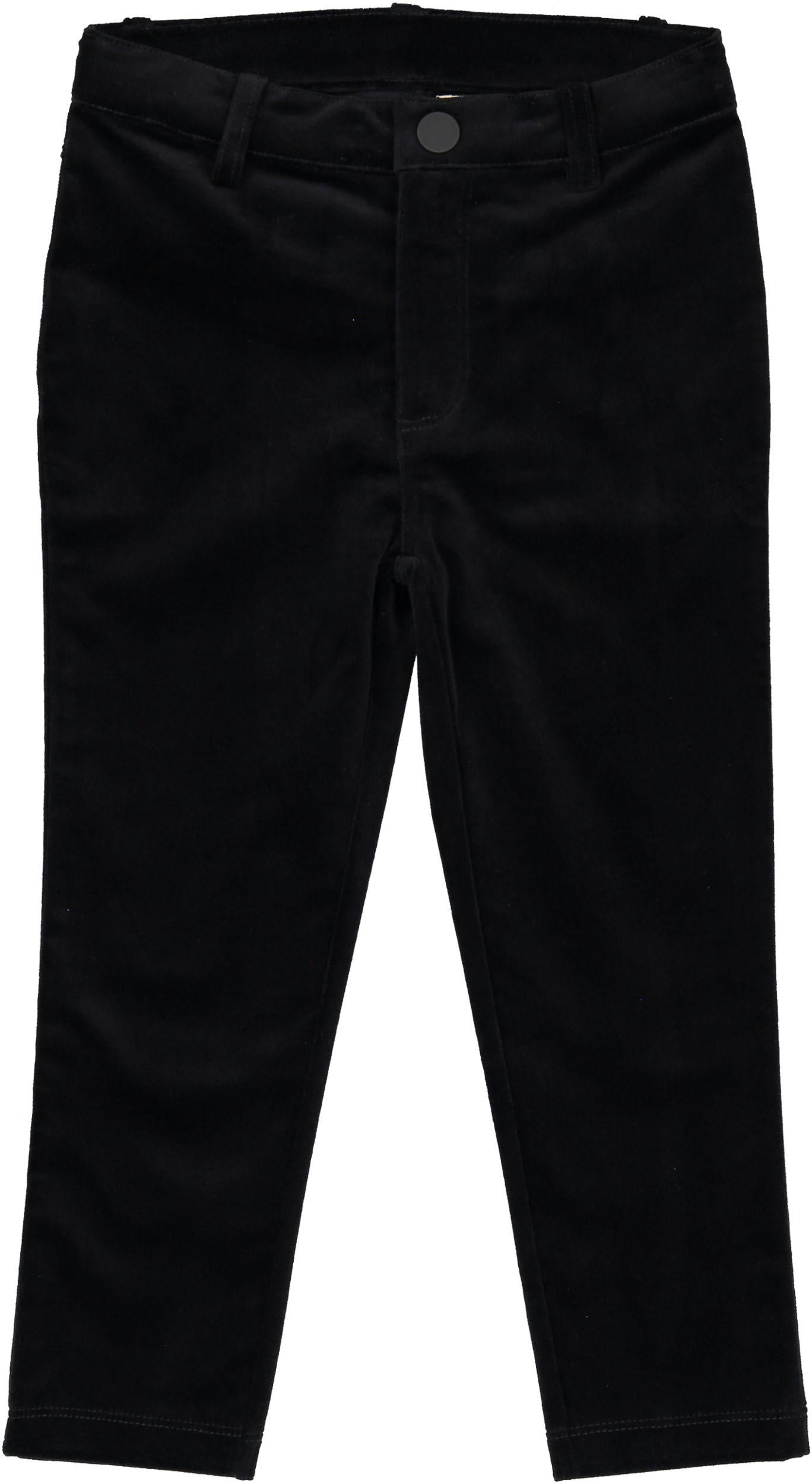 velvet dress pants Lil Legs Black Velvet Pants 5T / Black