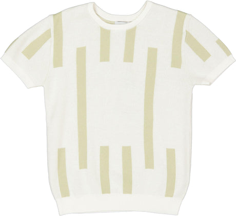 Klai Boys Short Sleeve Lines Sweater - G2339