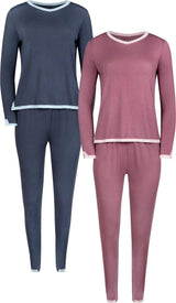 Mon Collection Teens/Womens Pajamas - CR VNECK
