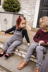 Teela Boys / Girls Micro Check Overall - 23-137