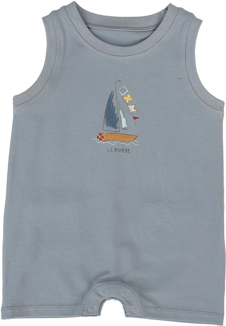 Analogie by Lil Legs Common Folk Collection Baby Boys Folk Romper - CFTR