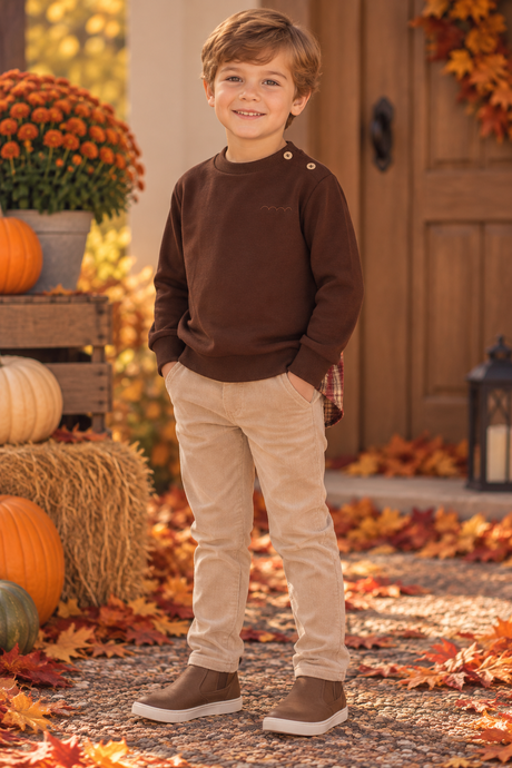 Chambray Boys Sweatshirt - AW109