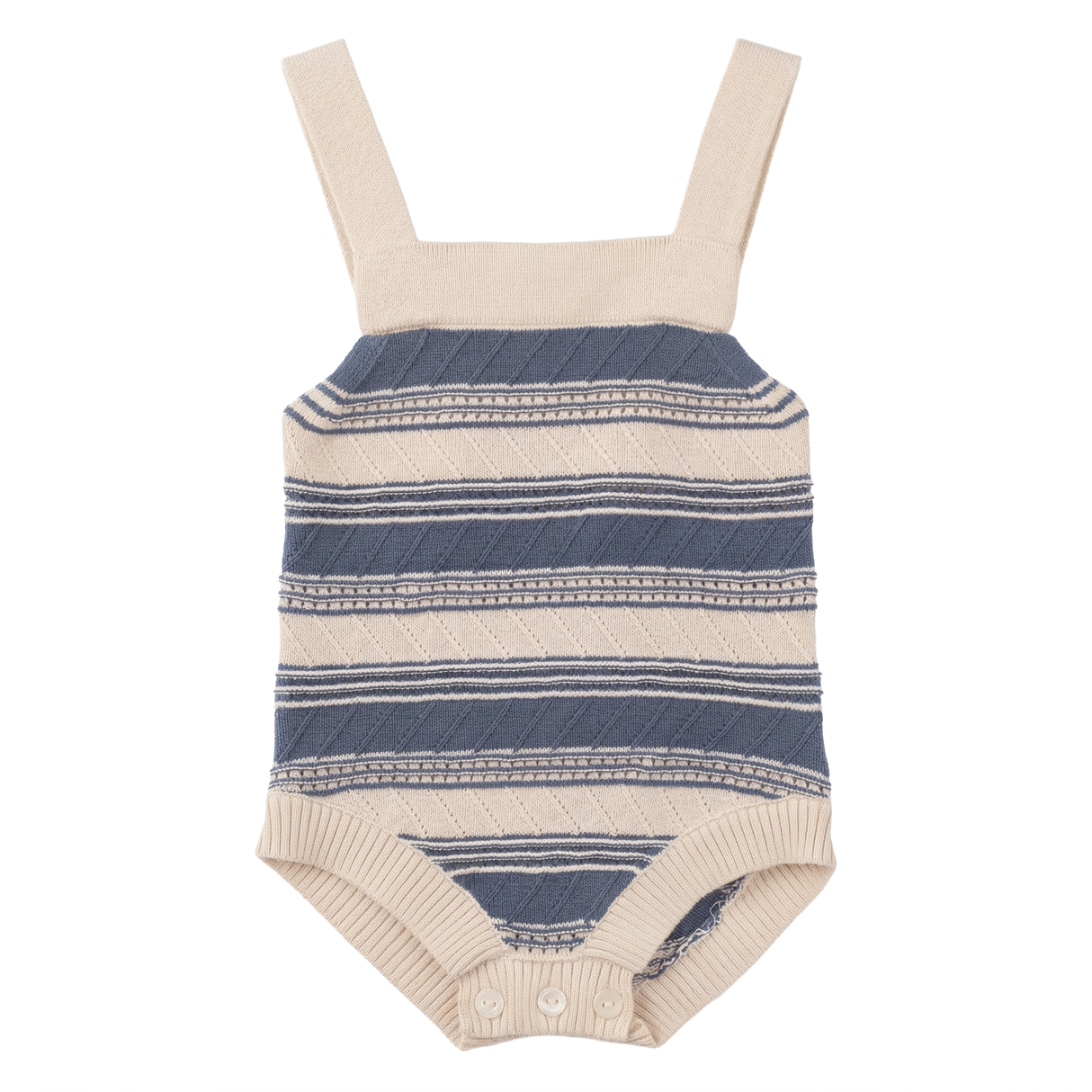 Hopscotch Baby Boys Textured Knit Romper - SB6CP7323O