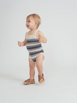 Hopscotch Baby Boys Textured Knit Romper - SB6CP7323O