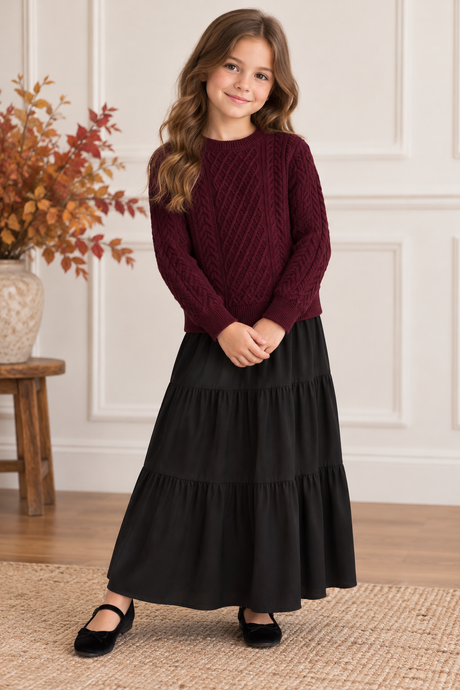 Teela Boys Girls Interlock Sweater - 23-151