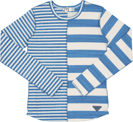 FYI Girls Striped 3/4 Sleeve T-shirt - SB4CP5069