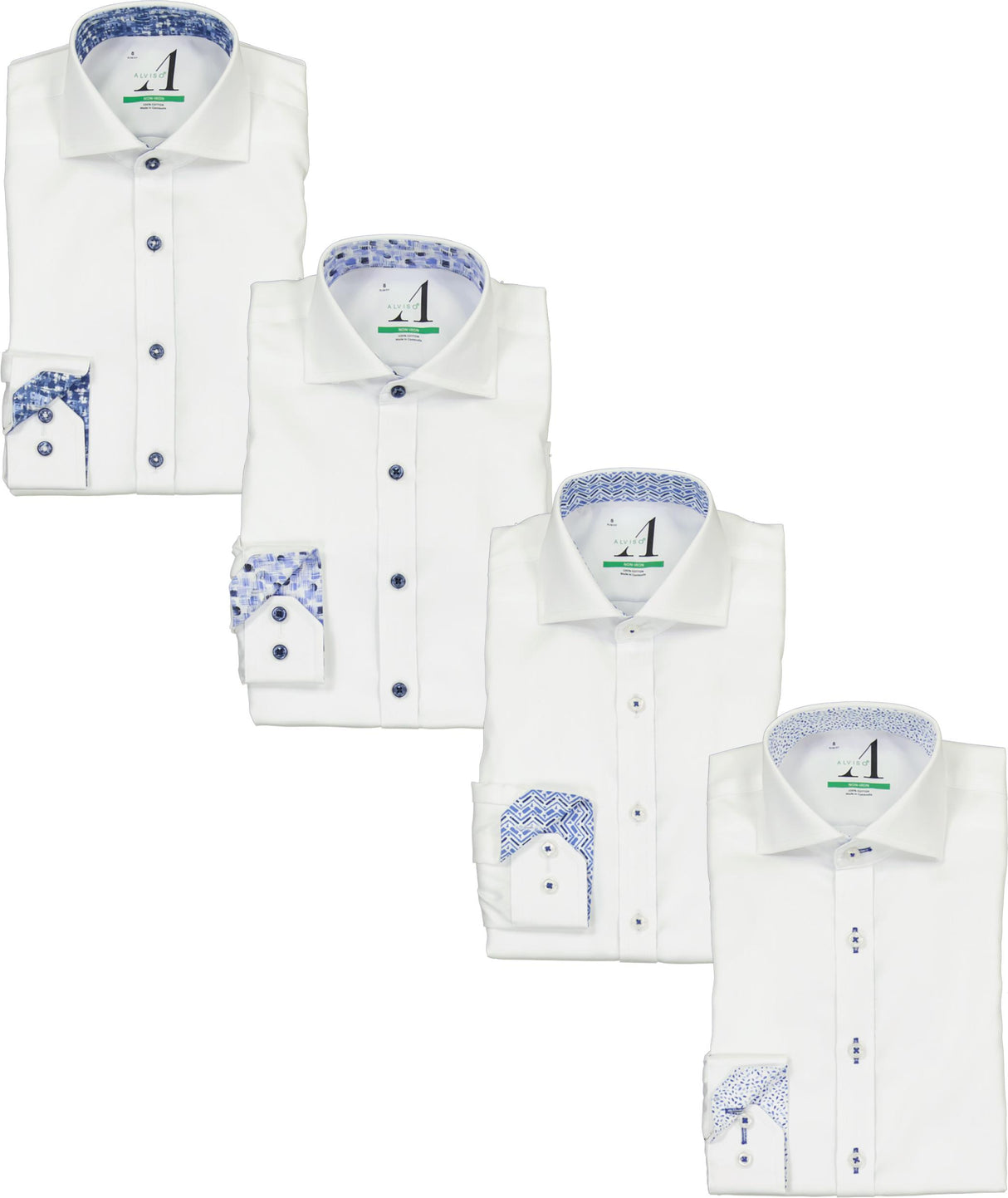 Alviso Boys Long Sleeve Dress Shirt with Contrast - Fall 2025