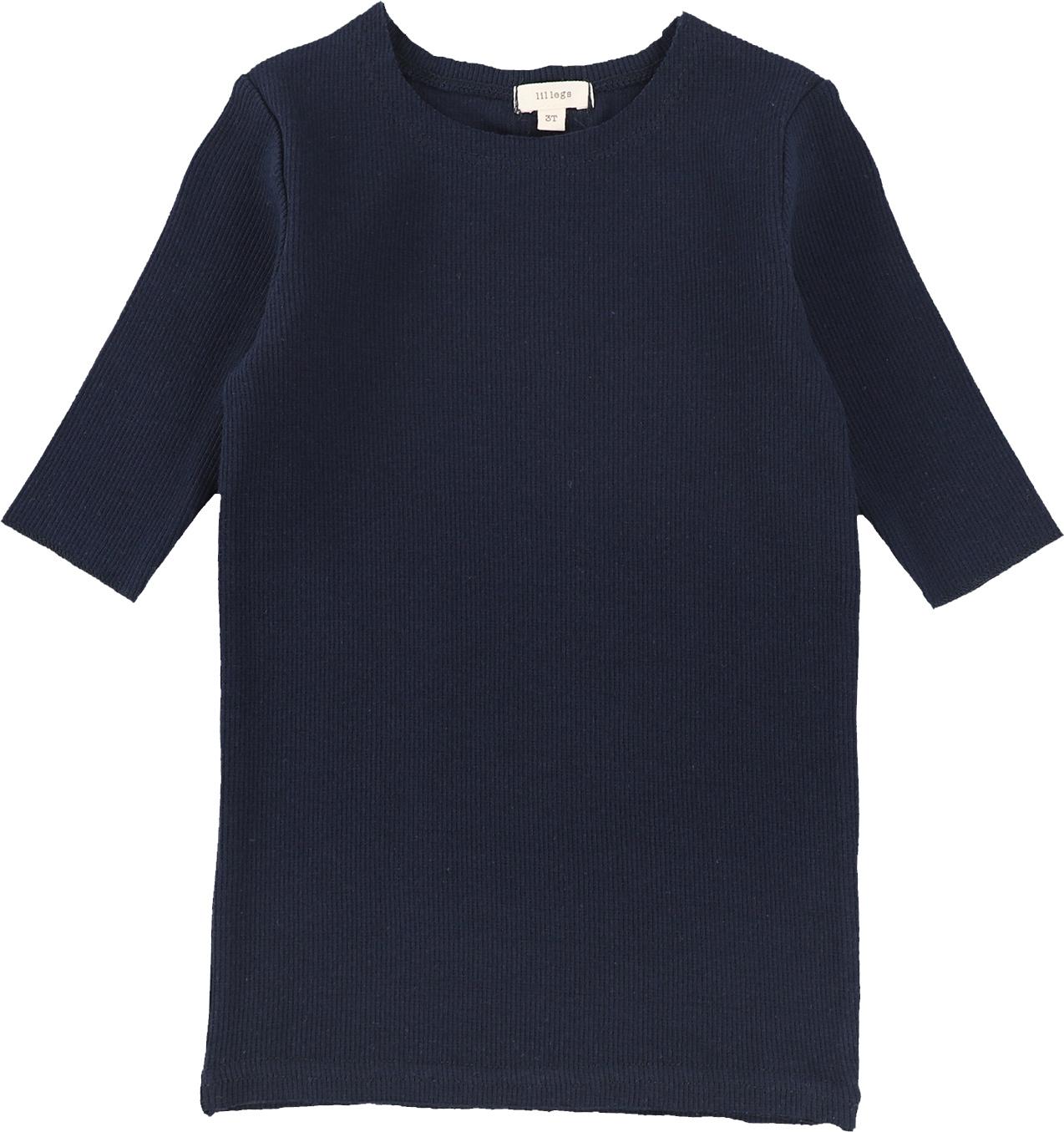 Lil Legs Ribbed Basic Collection Girls 3 4 Sleeve T shirt ShirtStop