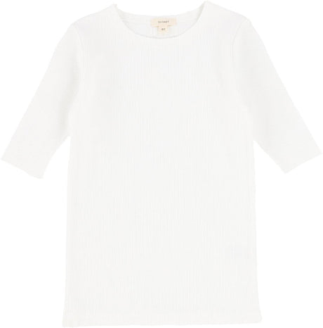 Lil Legs Ribbed Basic Collection Girls 3/4 Sleeve T-shirt