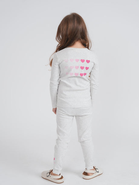 MOCHA Boys Girls Stars/Hearts Print Cotton Pajamas - SB6CP7347EB