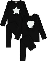 Noggi Boys Girls Bamboo Cotton Heart/Star Pajamas - 216013