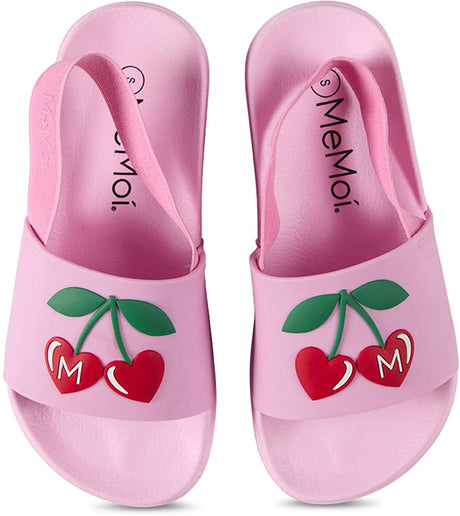 Memoi Girls Cherry Slides - MKS-0036