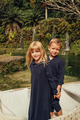 L'amour Lou Girls Ribbed Maxi Robe - LLS2